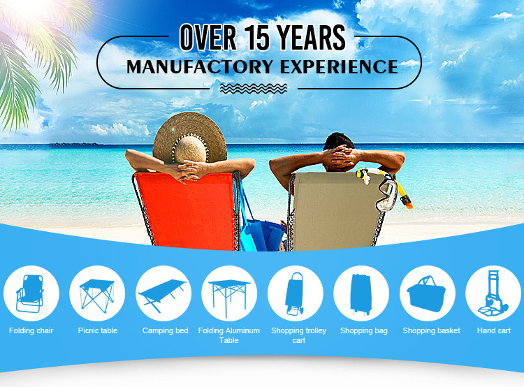 Outdoor folding garden beach camping recliner sun lounger beach chair with back sun office lunch break leisure chair