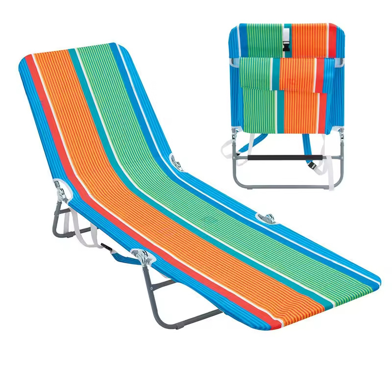 Wholesale Portable Lightweight Folding Adjustable Outdoor Adult Aluminum Camping Pool Beach Sun Loungers