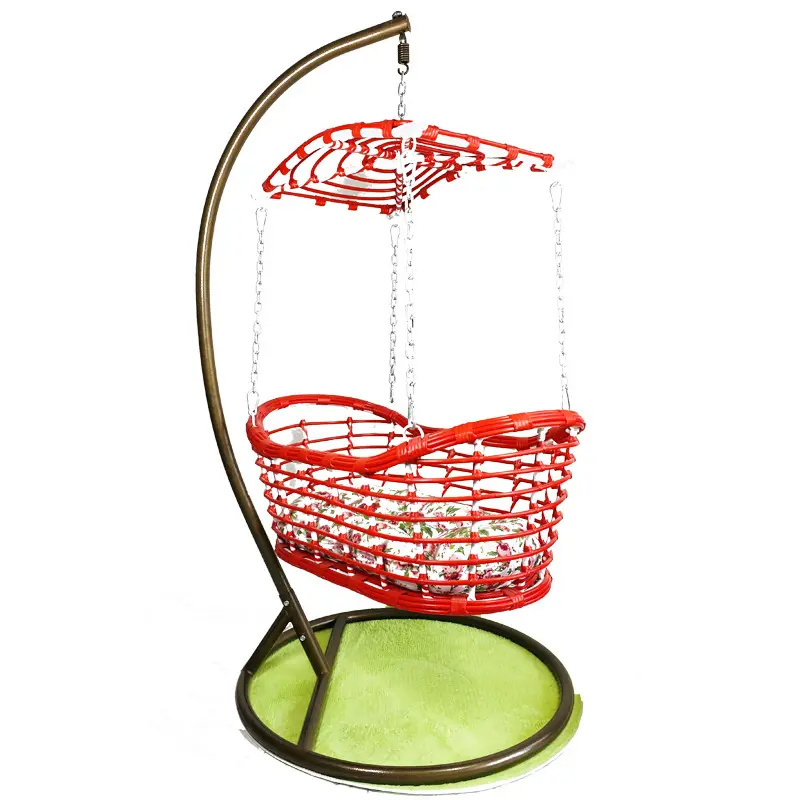 Wholesale Price Best Selling Patio Baby Swing Chair Rattan Luxury Courtyard Sleeping Basket