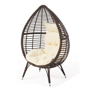 Indoor modern patio rattan wicker sofa garden furniture egg shaped basket outdoor rattan egg chair