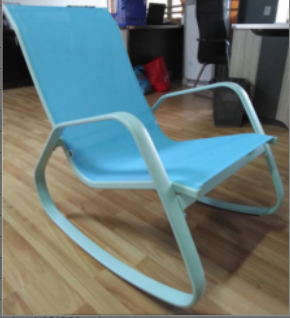 OEM Comfortable floor modern nordic rocking chair outdoor zero gravity aluminum lazy lounge chairs