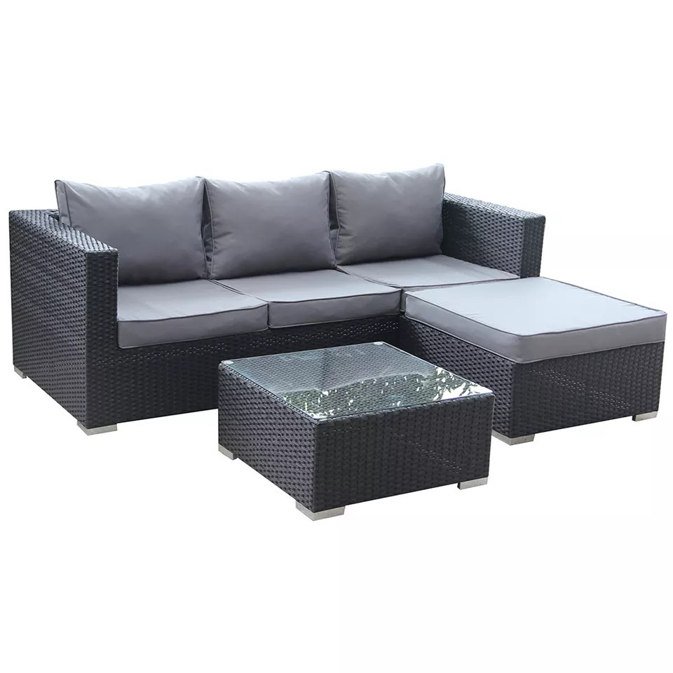 New Arrival Outdoor Tables Rattan / Wicker Furniture Sets Removable Rattan Bistro Garden Sofa Sets