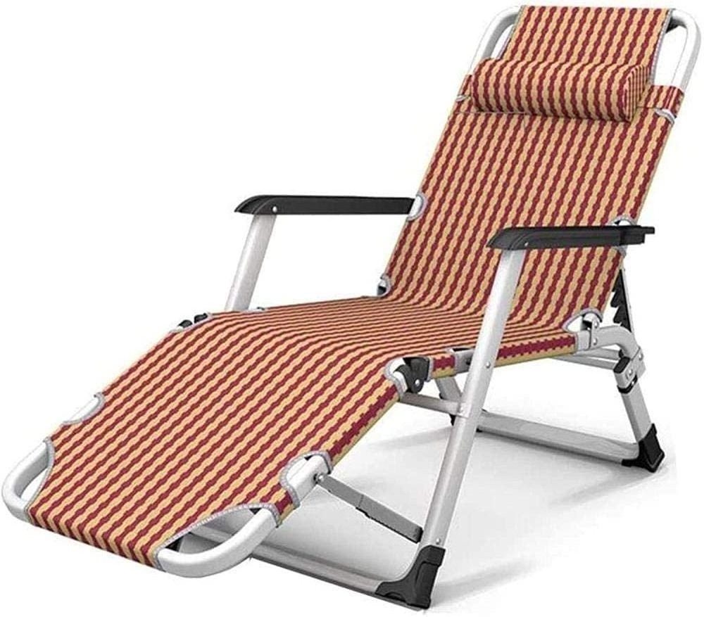 Deck Chair Sun Loungers For Garden, Lawn Swimming Pool Side Adjustable Portable Folding Sun Lounger Chair For Rocking Chair