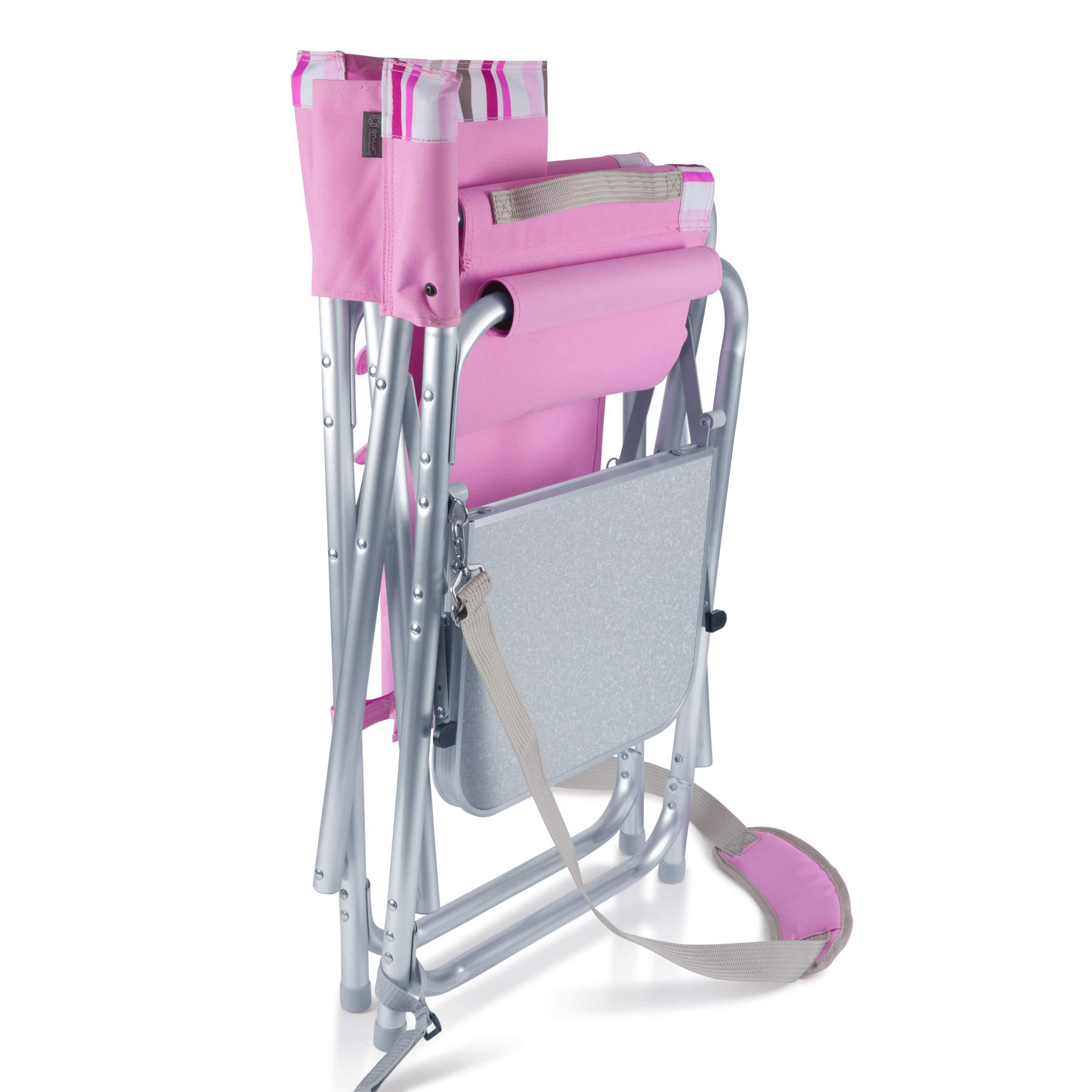 Outdoor Custom Pink Canvas Tall Portable Lightweight Aluminum Folding Director Chair