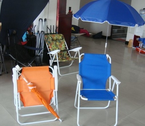 Lightweight garden furniture outdoor hiking folding child beach chair factory customizable picnic chiars with umbrella