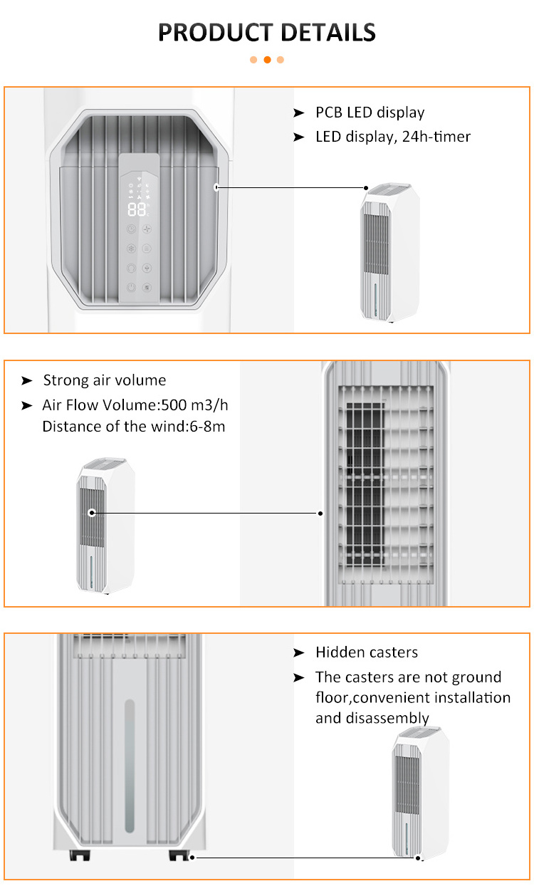 High quality Ice Cooling cooler room portable air conditioning Air Coolers With Time 24hrs