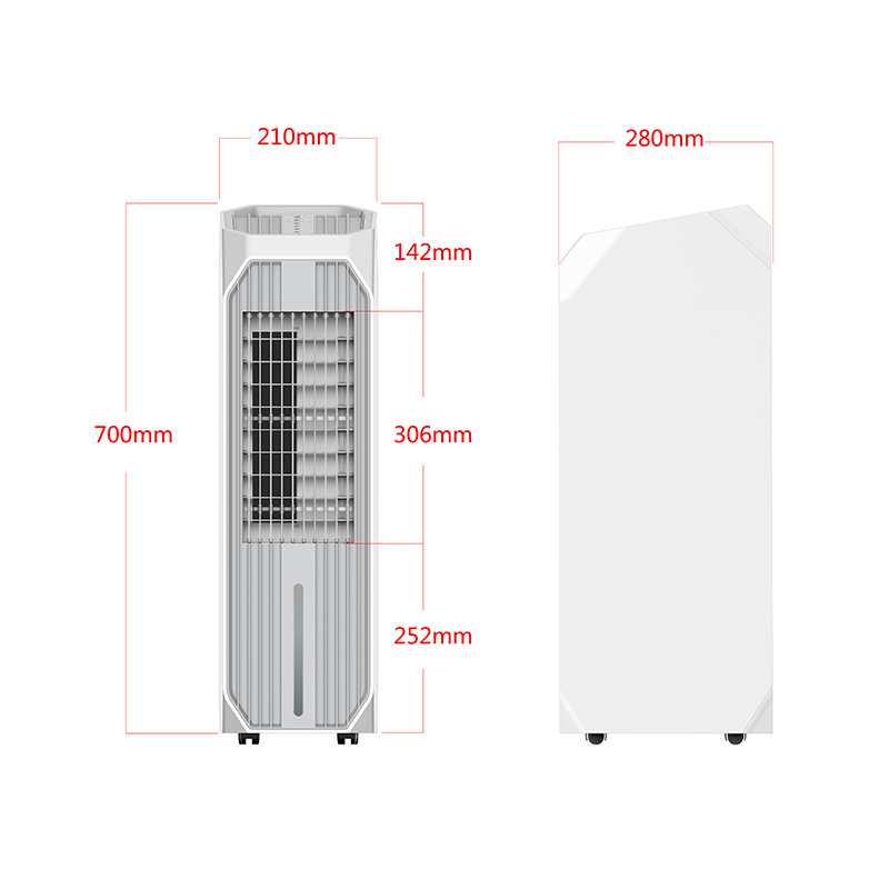 2023 New Design Room Water Cool Breeze Mobile Personal Evaporative Portable Air Conditioner Stand Electric Air Cooler Portable