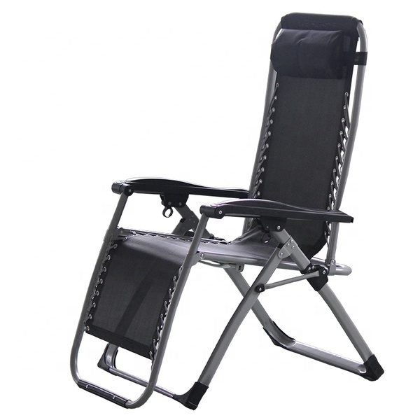 Hickory field recliner Sunbed Outdoor With Cushion& Cheap Folding Beach Chaise Lounge Chairs