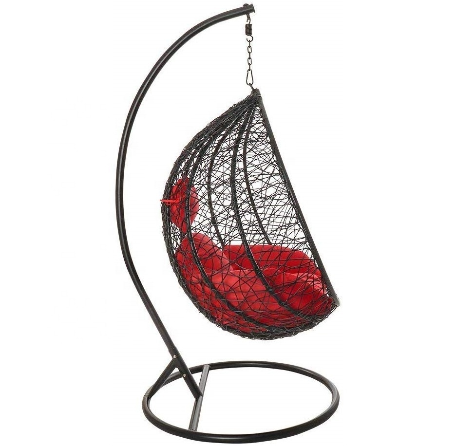 High Quality Modern garden furniture patio large swing chair hanging egg chair cheap price factory sale rattan hanging egg chair