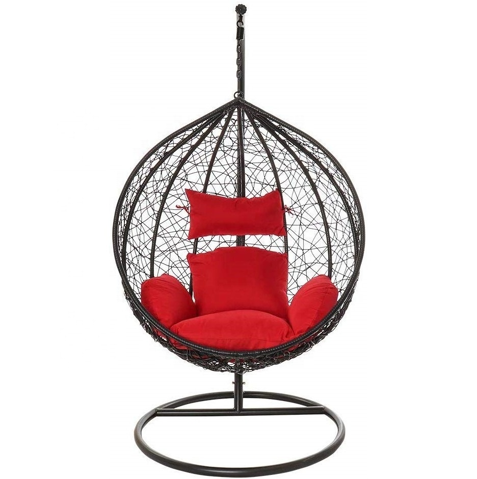 High Quality Modern garden furniture patio large swing chair hanging egg chair cheap price factory sale rattan hanging egg chair