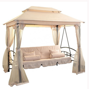 Steel Frame Swing Chair Garden Swing Chair Outdoor Furniture Swing Bed with Canopy