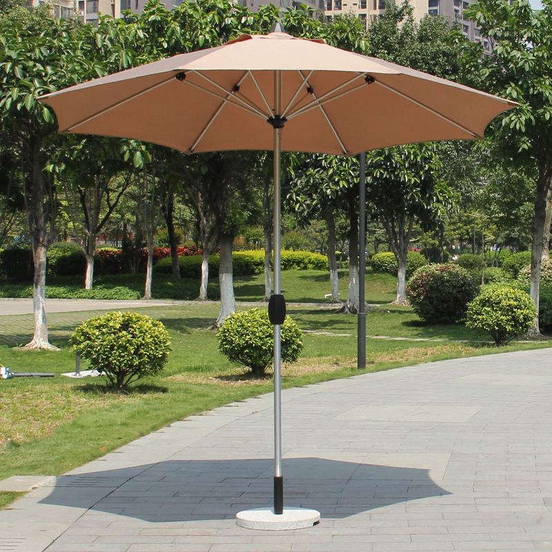 Oeytree White 2.5m outdoor wooden pole beach garden patio parasols umbrellas Double Layer Folding Beach Umbrella