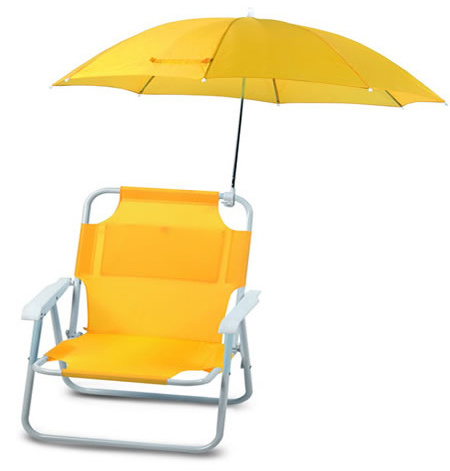 Outdoor Beach Chair With umbrella Use  For Kids Baby Portable Folding Chair