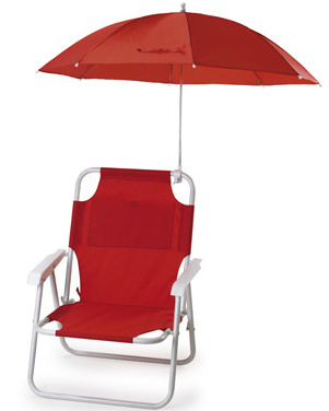 Outdoor Beach Chair With umbrella Use  For Kids Baby Portable Folding Chair