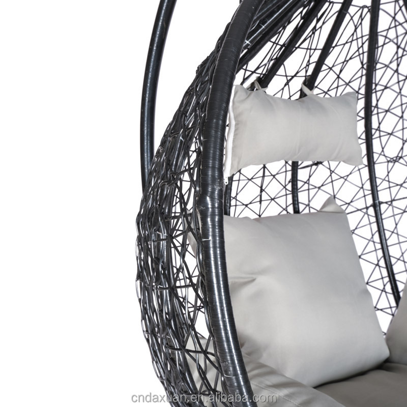 High Quality Hanging Nest Swing Egg Chair with Steel Stand Hot Selling Rattan Bird's Nest Basket Chair