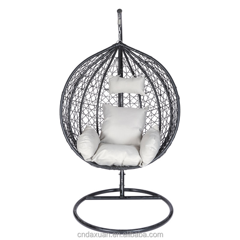 High Quality Hanging Nest Swing Egg Chair with Steel Stand Hot Selling Rattan Bird's Nest Basket Chair