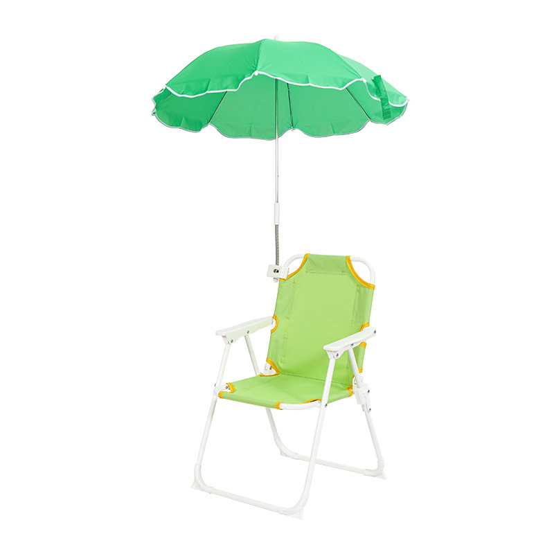 Oeytree Custom Design Baby Beach Chair with Umbrella Sun Protection Folding Picnic Kids Chair with umbrella