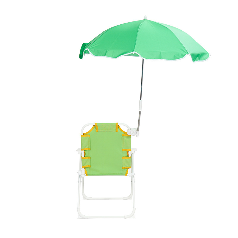 Oeytree Custom Design Baby Beach Chair with Umbrella Sun Protection Folding Picnic Kids Chair with umbrella