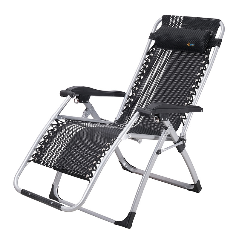 Folding Sun Chaise zero gravity recliner lounge chair bed folding camping chair with footrest