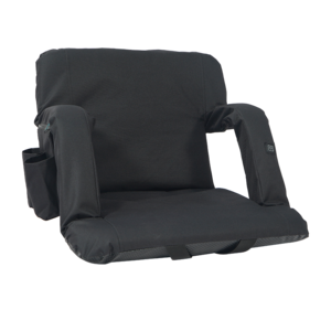 Outdoor Folding Stadium Chair With Back Support And Thick Upholstered Bleacher Seat With Armrests