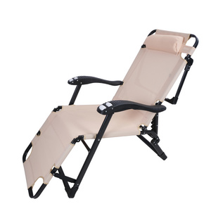 Factory Customized Comfortable Folding Adjustable chair Zero Gravity Deck Reclining Beach Lounge Chair