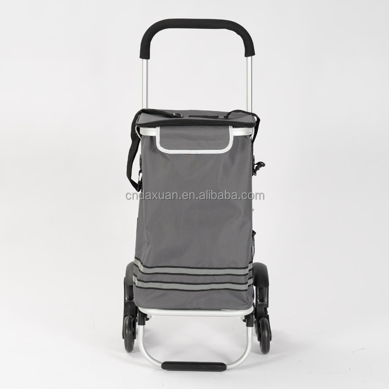 2023 Oeytree Folding shopping trolley with 6 wheels and ice bag New shopping cart