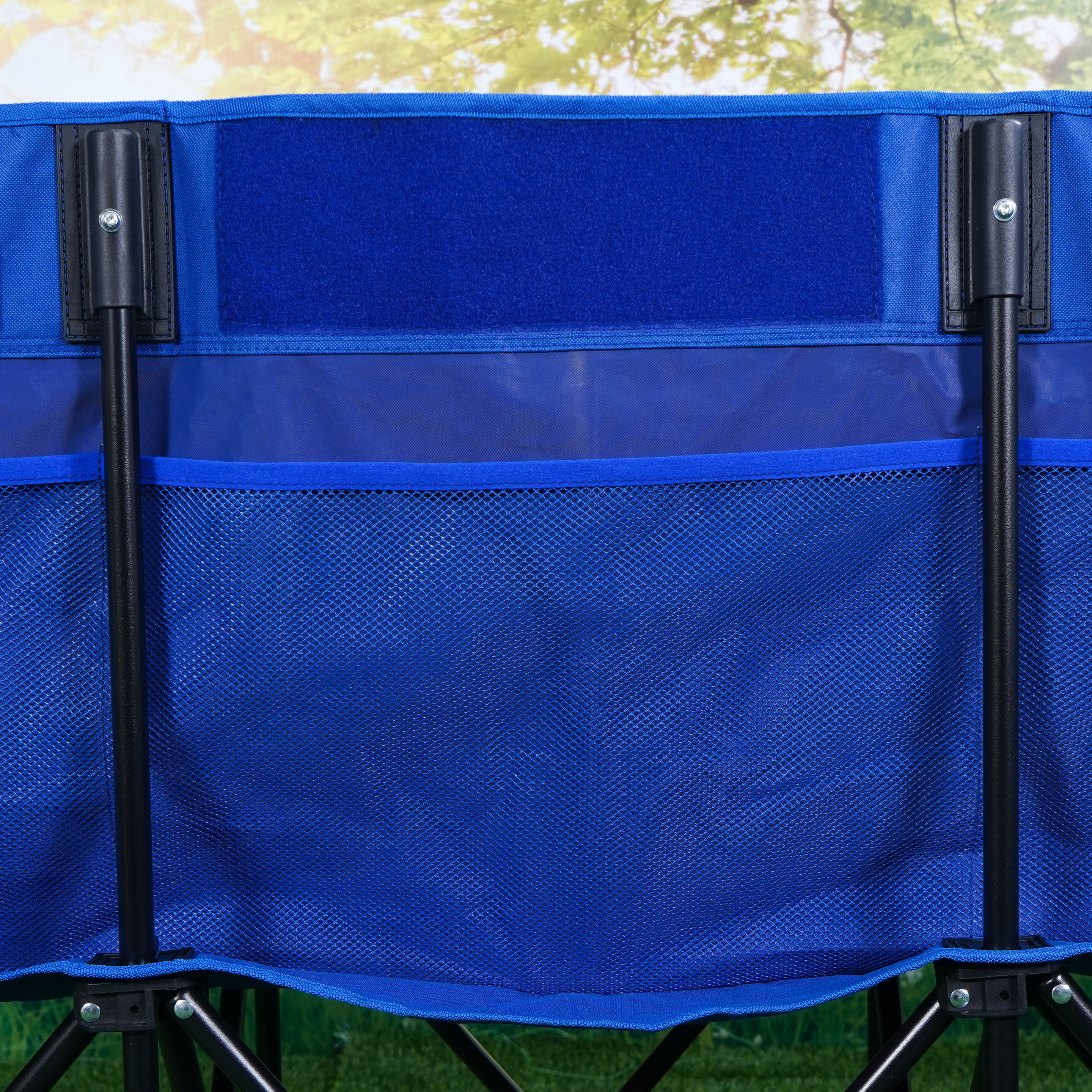 Oeytree Portable 6 Seat Team Sports Sideline Bench with Back and Carry Bag for Sports Team Camping Folding Bench Chairs