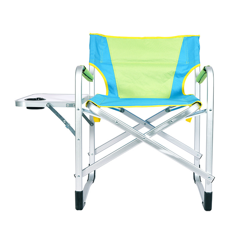 Oeytree Outdoor High Quality Folding Camping Chairs Portable Lawn Director Chairs with Side Table