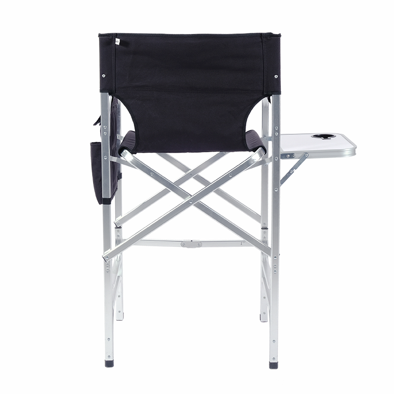 OEYTREE Aluminum frame Portable Director Chair Lightweight Folding Camp sports Tall Director Chairs with side table