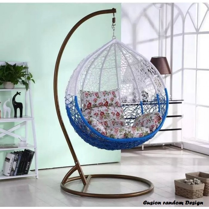 Rattan Wicker Adult Hanging Egg Chair With Stand