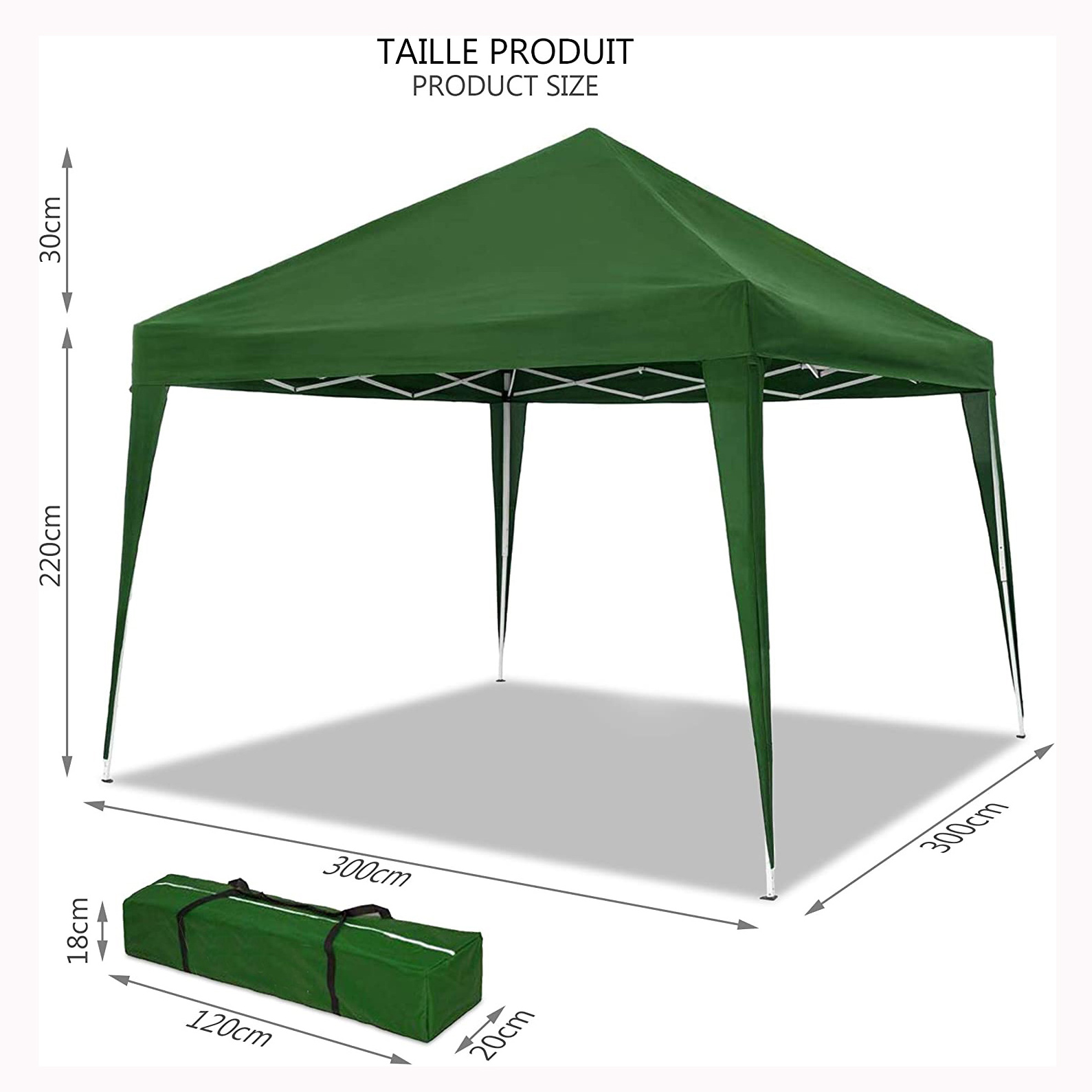 Oeytree Hot selling 2x2 or 3x3 wholesale outdoor folding metal gazebo tent  garden gazebo canopy outdoor gazebo