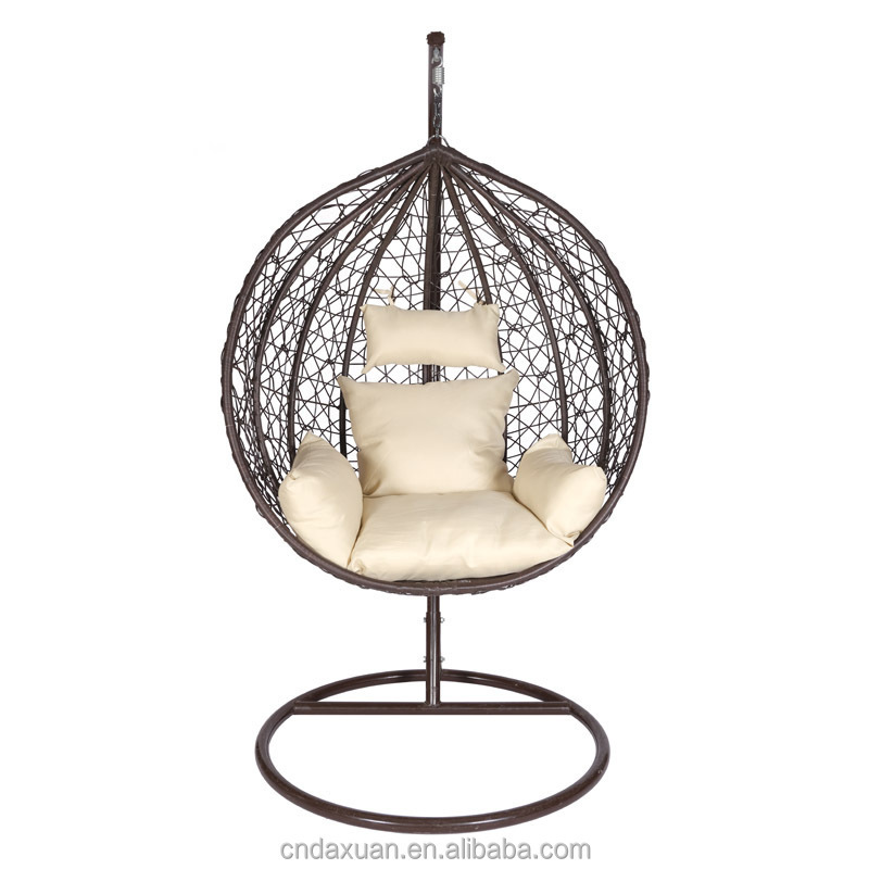 Modern Design Rattan Hanging Egg Chair High Quality Bird's Nest Basket Chair Factory Sale for Outdoor Furniture