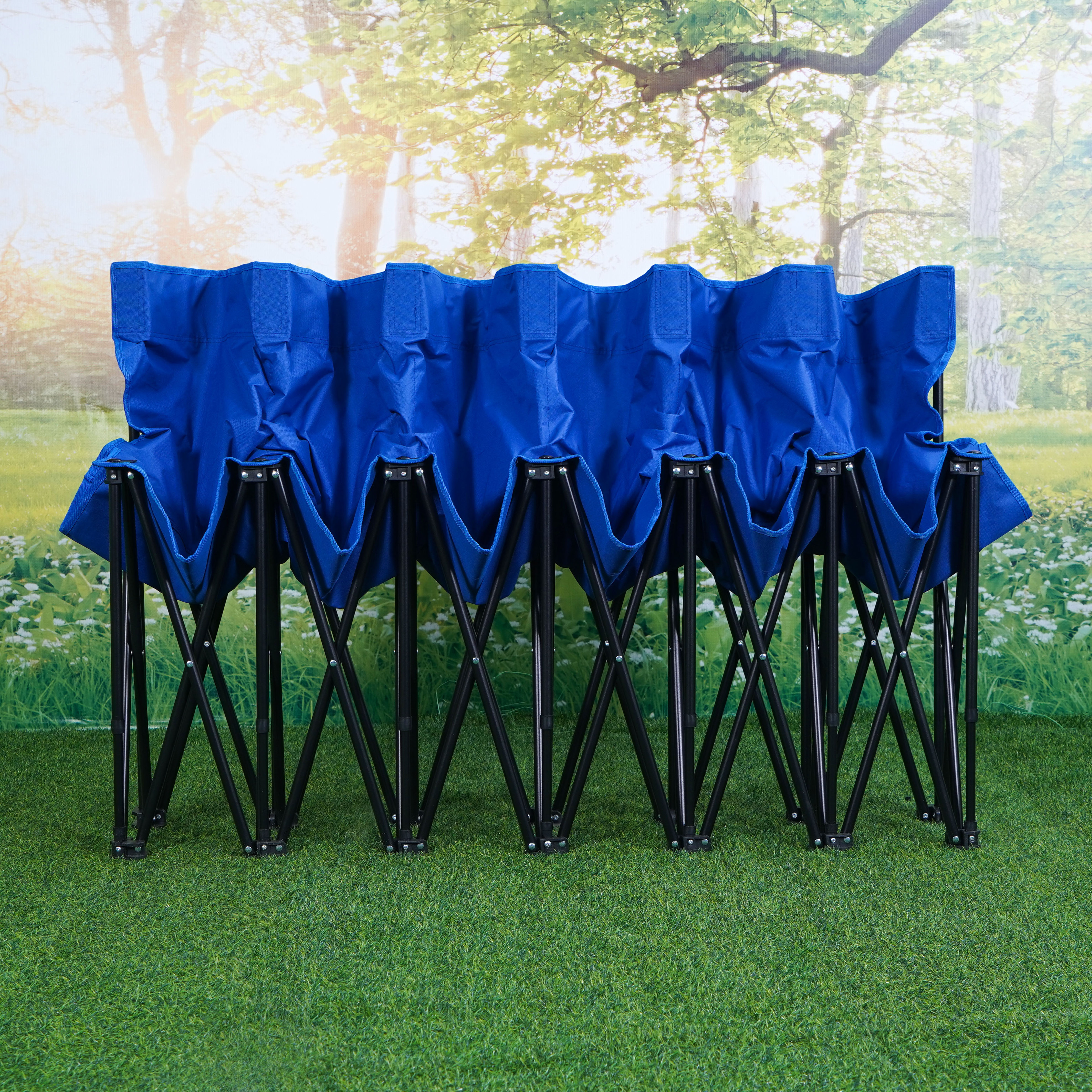 Oeytree Customized Popular Soccer Sports Collapsible Oxford Cloth 6 Seat Chair Portable Outdoor Folding Camp Garden Beach Chairs