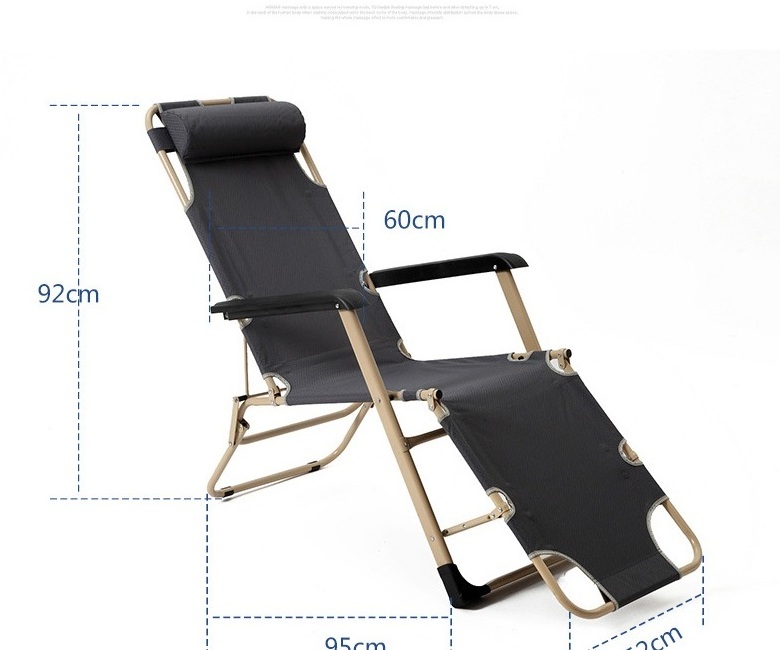 Outdoor Garden Adjustable Folding Zero Gravity Patio Reclining Beach Lounge Chair