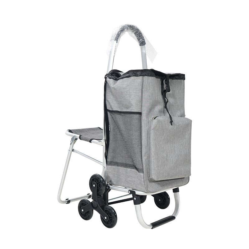 Oeytree Lightweight  Climbing Cart Folding Utility  Shopping Trolley With Seat