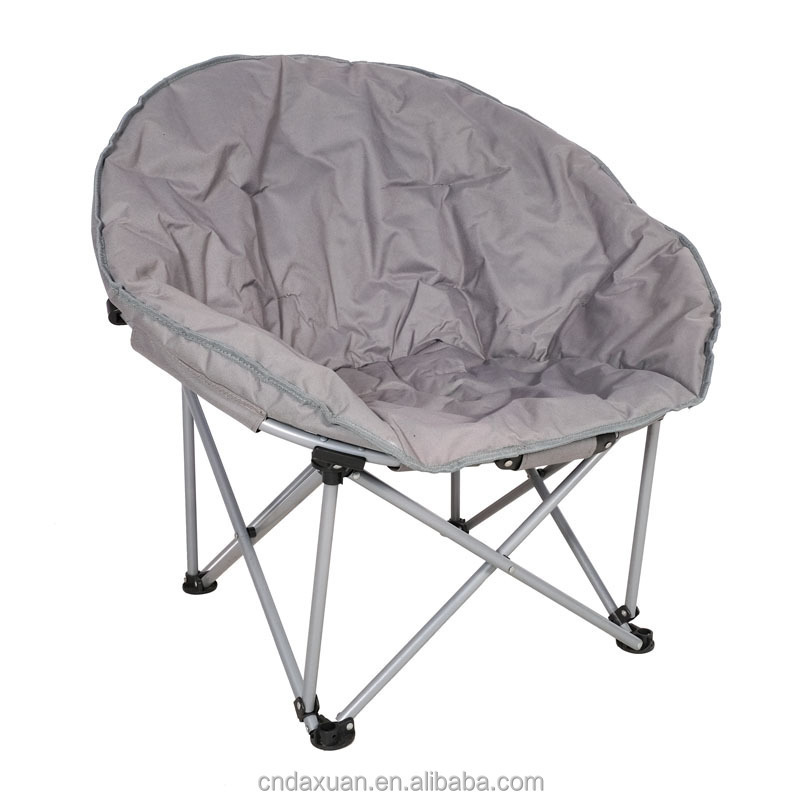 Newest Customized Lightweight Folding Camping Moon Chair Camping Padded Comfy High Quality Folding Metal Chair