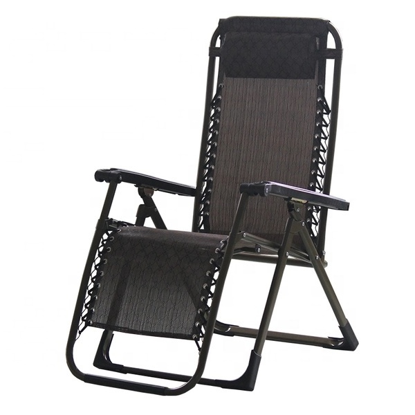 Hickory field recliner Sunbed Outdoor With Cushion& Cheap Folding Beach Chaise Lounge Chairs