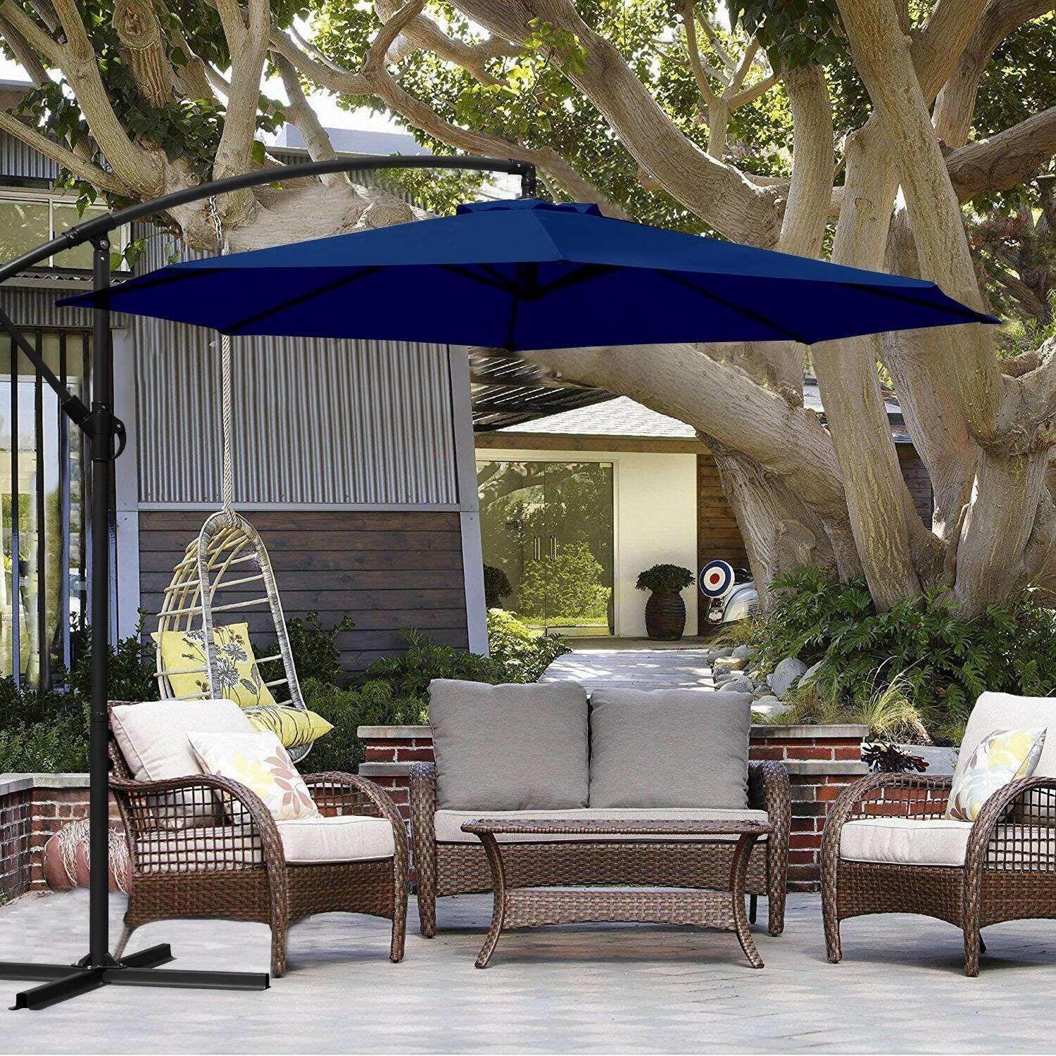 Oeytree Hot Selling Garden Giant Cantilever Parasol Umbrella Hanging patio Umbrella & bases for patio