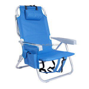 Oeytree Beach Recliner Chair Salon Mechanism Foldable Portable Lightweight With Backpack Strap And Icebag