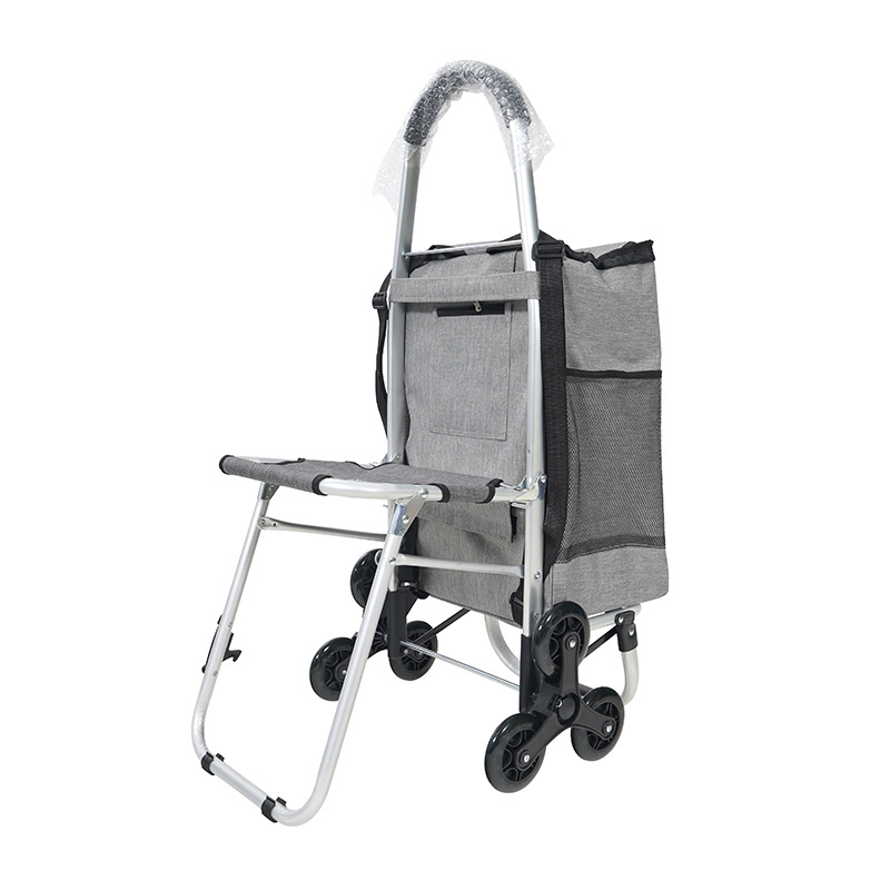 Oeytree Lightweight  Climbing Cart Folding Utility  Shopping Trolley With Seat