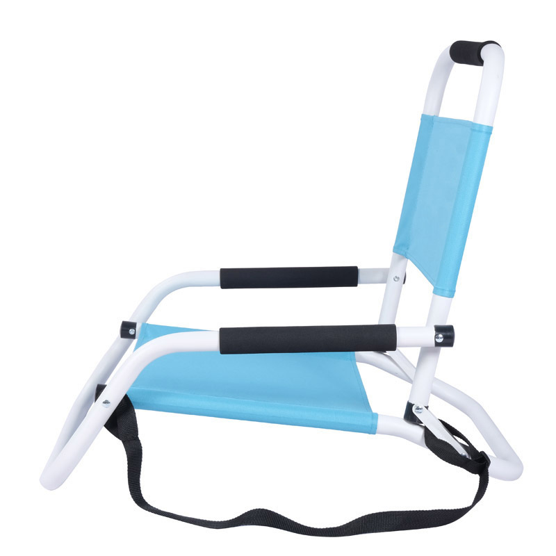 Oeytree sky blue cheap EVA armrest portable folding beach chair