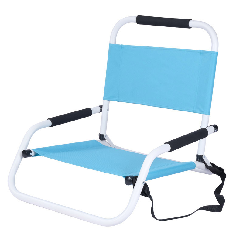 Oeytree sky blue cheap EVA armrest portable folding beach chair