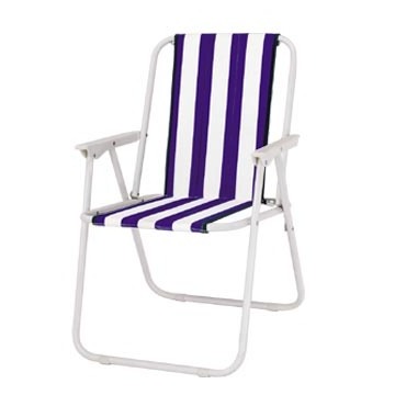 Heavy duty outdoor folding steel frame pool reclining beach chair