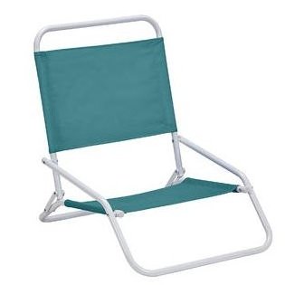 Camping Picnic Low Seat Chair Portable Fishing Folding Beach Chair in Steel Tube