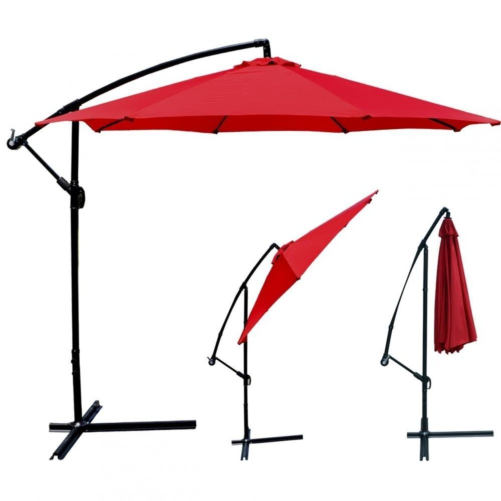 Oeytree  Garden Patio Outdoor  Beach Steel  Pole Hanging  Umbrella