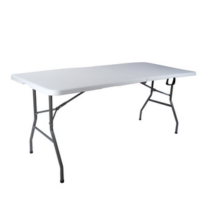 Oeytree 6 And 8FT  White Folding Camping Table Portable Picnic Plastic Table