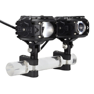 60W Super Bright And Strong Spotlight Dual Color 12-24v Lens Led Car Light