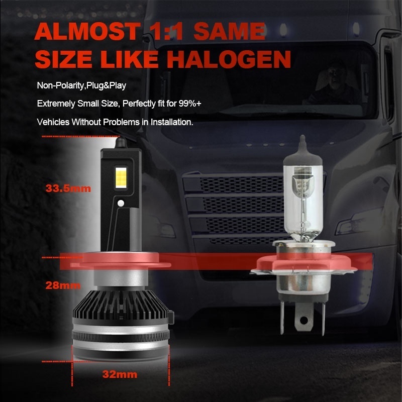 Daylead Factory Directly H4 H7 H11 13000lm Lighting Car Truck Available Best LED Headlights