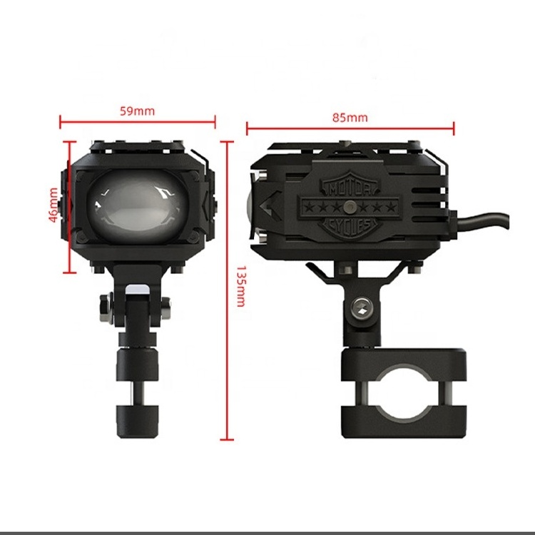 60W Super Bright And Strong Spotlight Dual Color 12-24v Lens Led Car Light