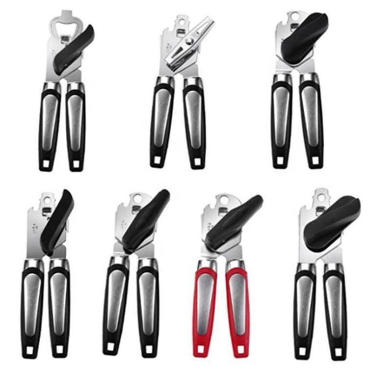 3-in-1 Stainless Steel Manual Openers with Non-Slip Handle for Wine Bottles and Kitchen Use Custom Logo Available